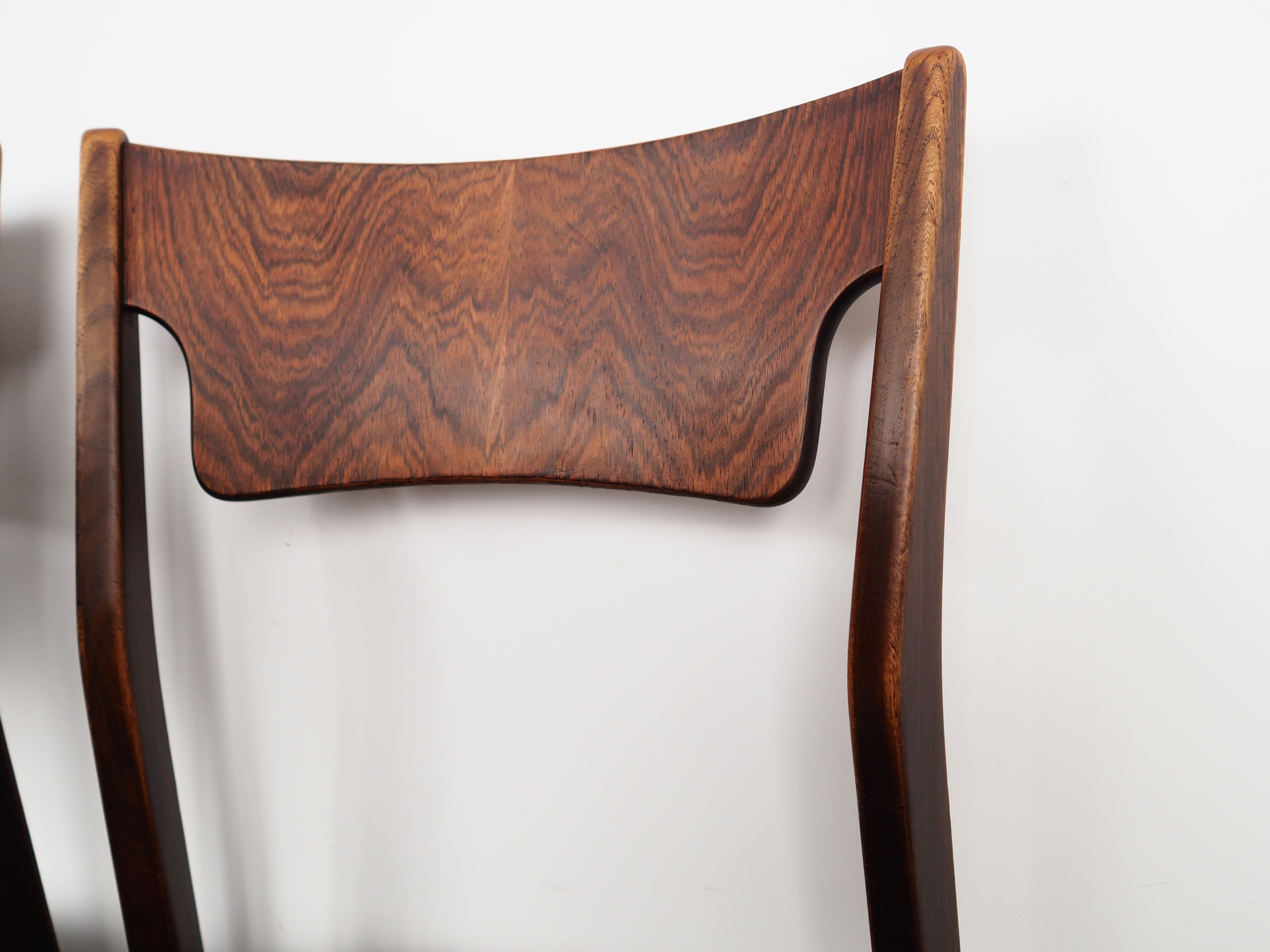 Set of six oak chairs, Danish design, 1970s, production: Denmark