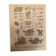 Lithograph engraving on the printing press of 1897