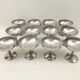 Lot of 12 stainless steel glaze cups