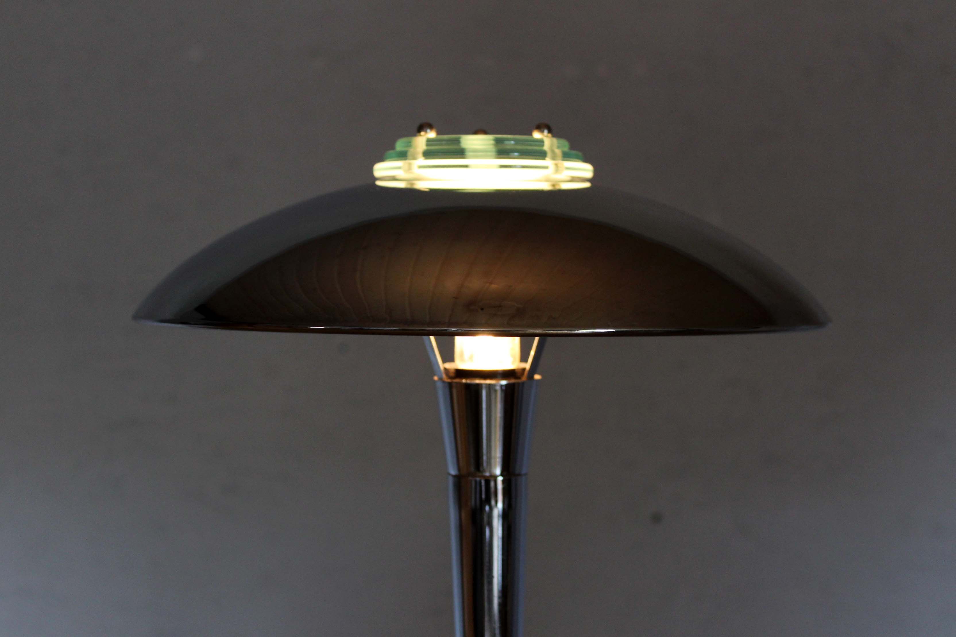 Floor lamp style mushroom Bauhaus/Art Deco stamped GS