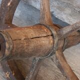 Old wheelbarrow wheel