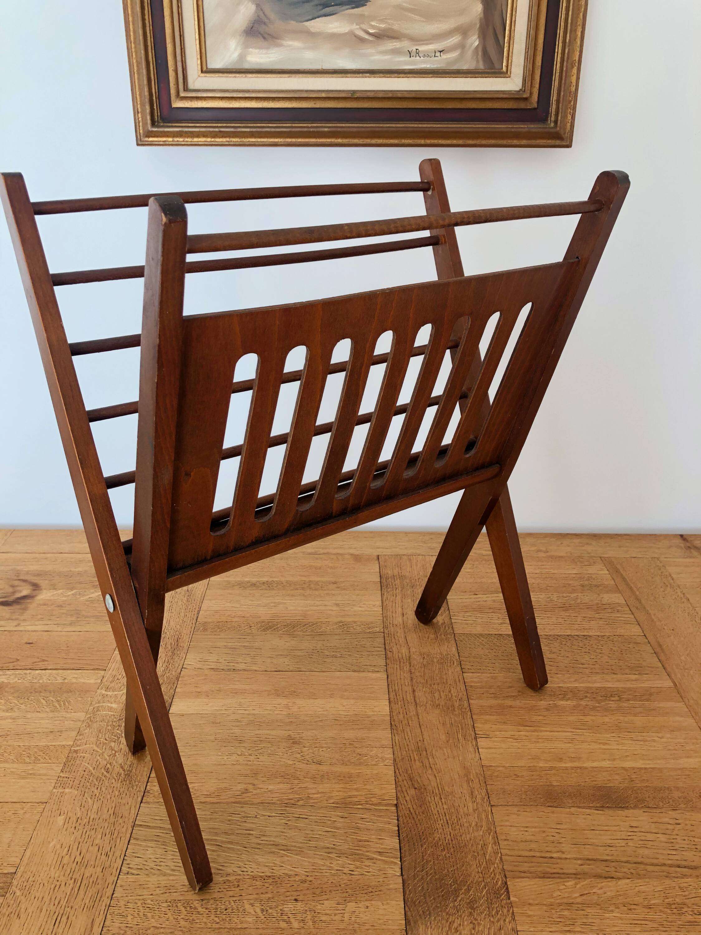 Scandinavian magazine rack, Cees Braakman, 1960s