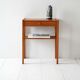 Scandinavian Vintage Teak Nightstand with Shelf