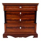Commode ancienne en acajou à tiroirs, Scandinavie, 2e moitié du