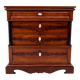 Commode ancienne en acajou à tiroirs, Scandinavie, 2e moitié du