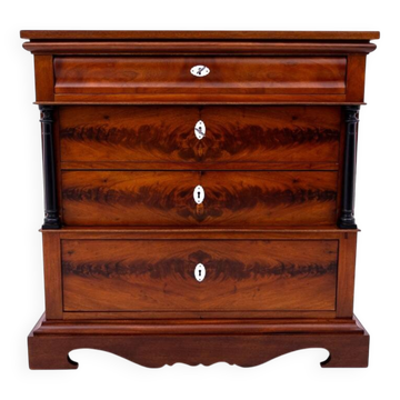 Antique mahogany chest of drawers with drawers, Scandinavia, 2nd half of th