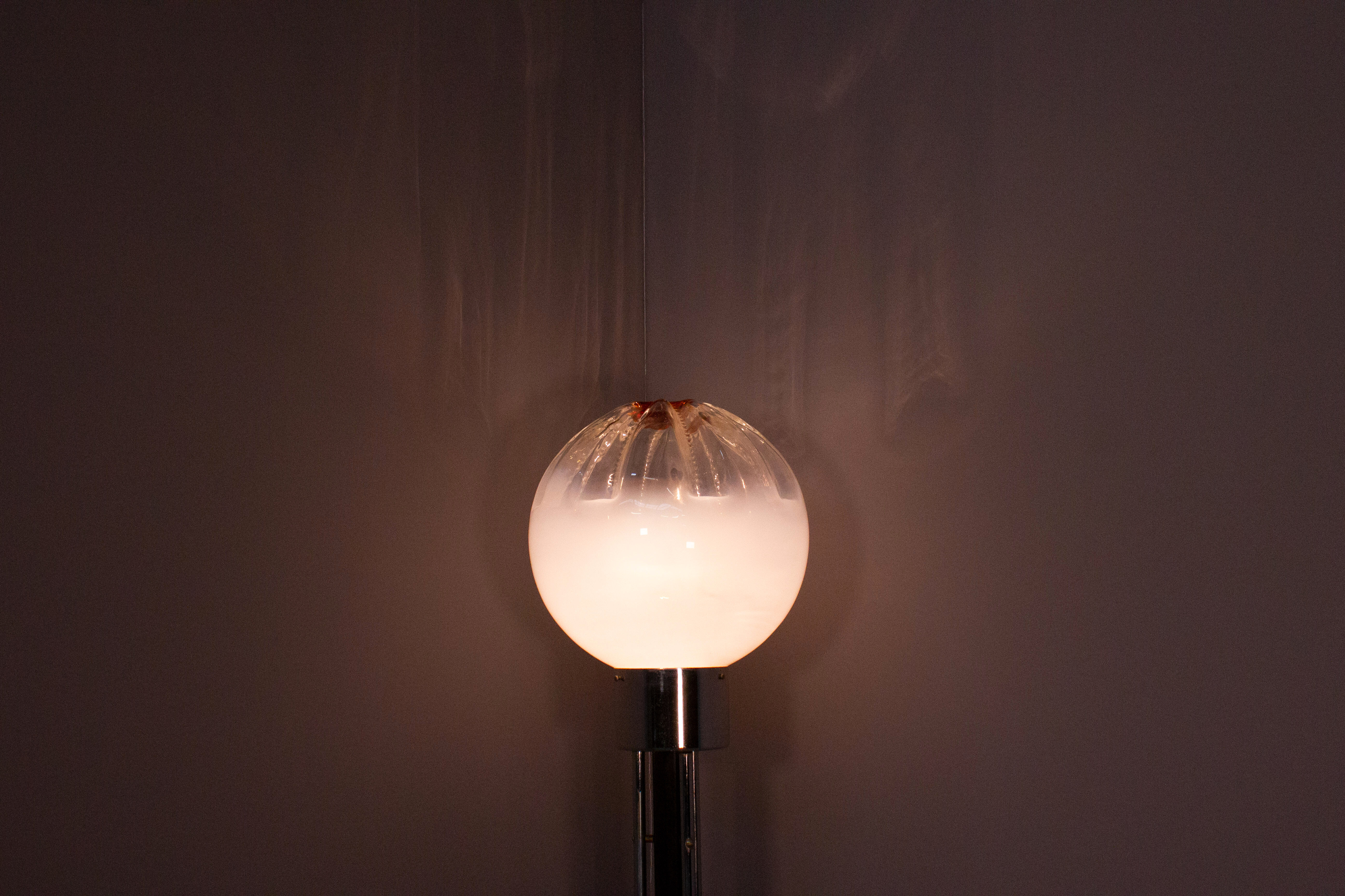 Mazega murano glass floor lamp from the 70s