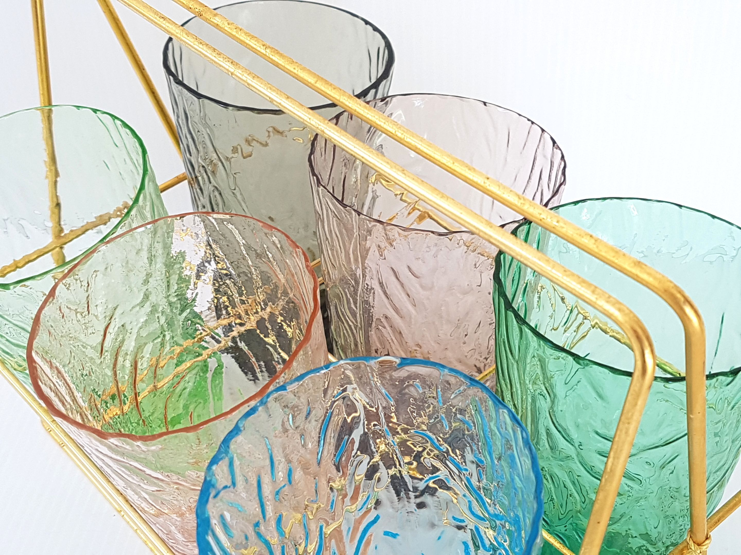 Tray & glass 1950 vintage