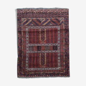 Tapis vintage Afghan motif Hatchlou fait main 168X205 cm