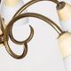 VINTAGE 50'S CHANDELIER IN GLASS AND BRASS ITALIAN DESIGN