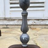 Vintage geometric andirons