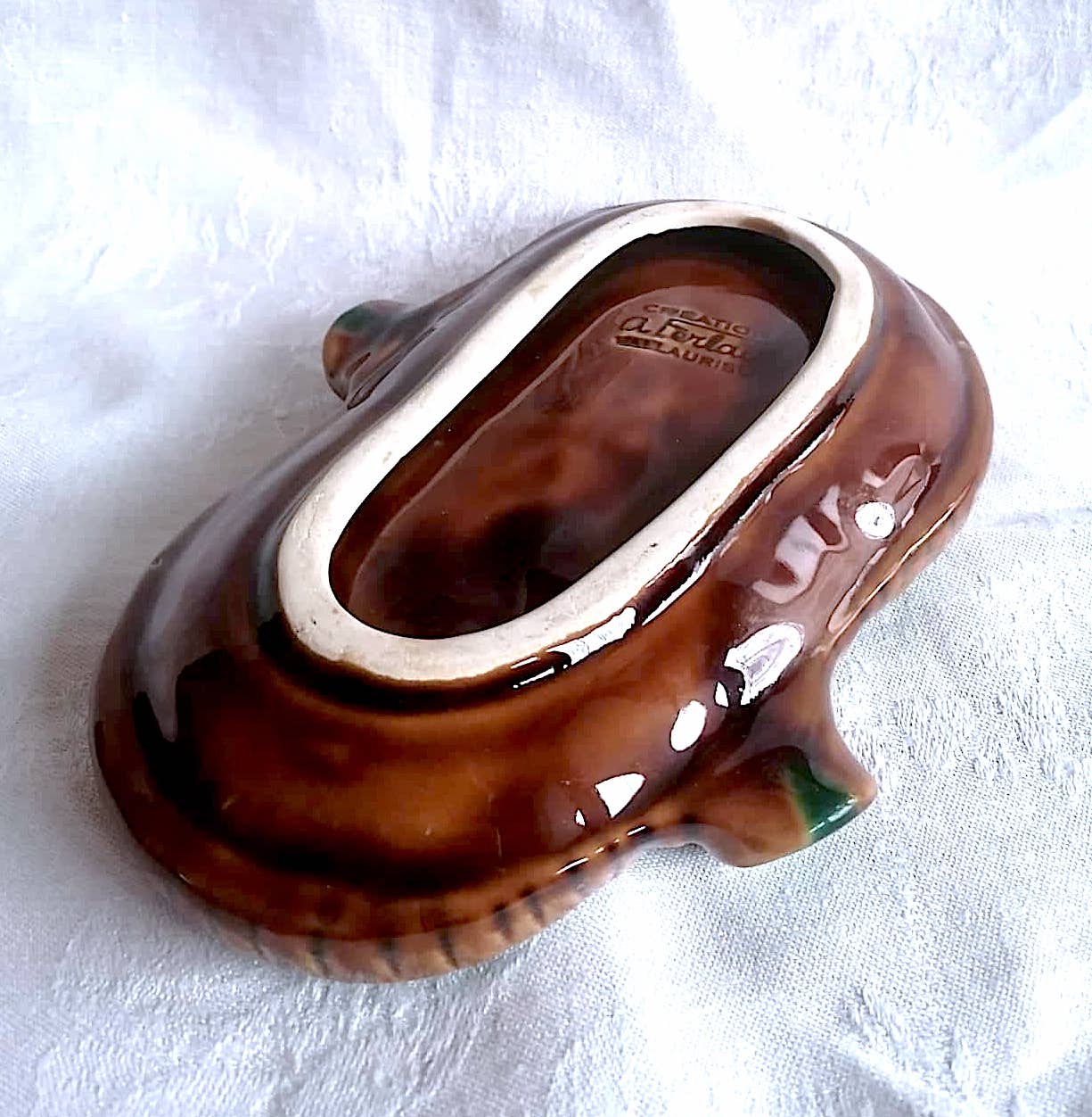 Empty pocket or butter maker A. Ferlay Vallauris 1960s dabbling