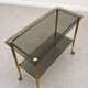 Vintage dessert table in brass and glass – 60s/70s style