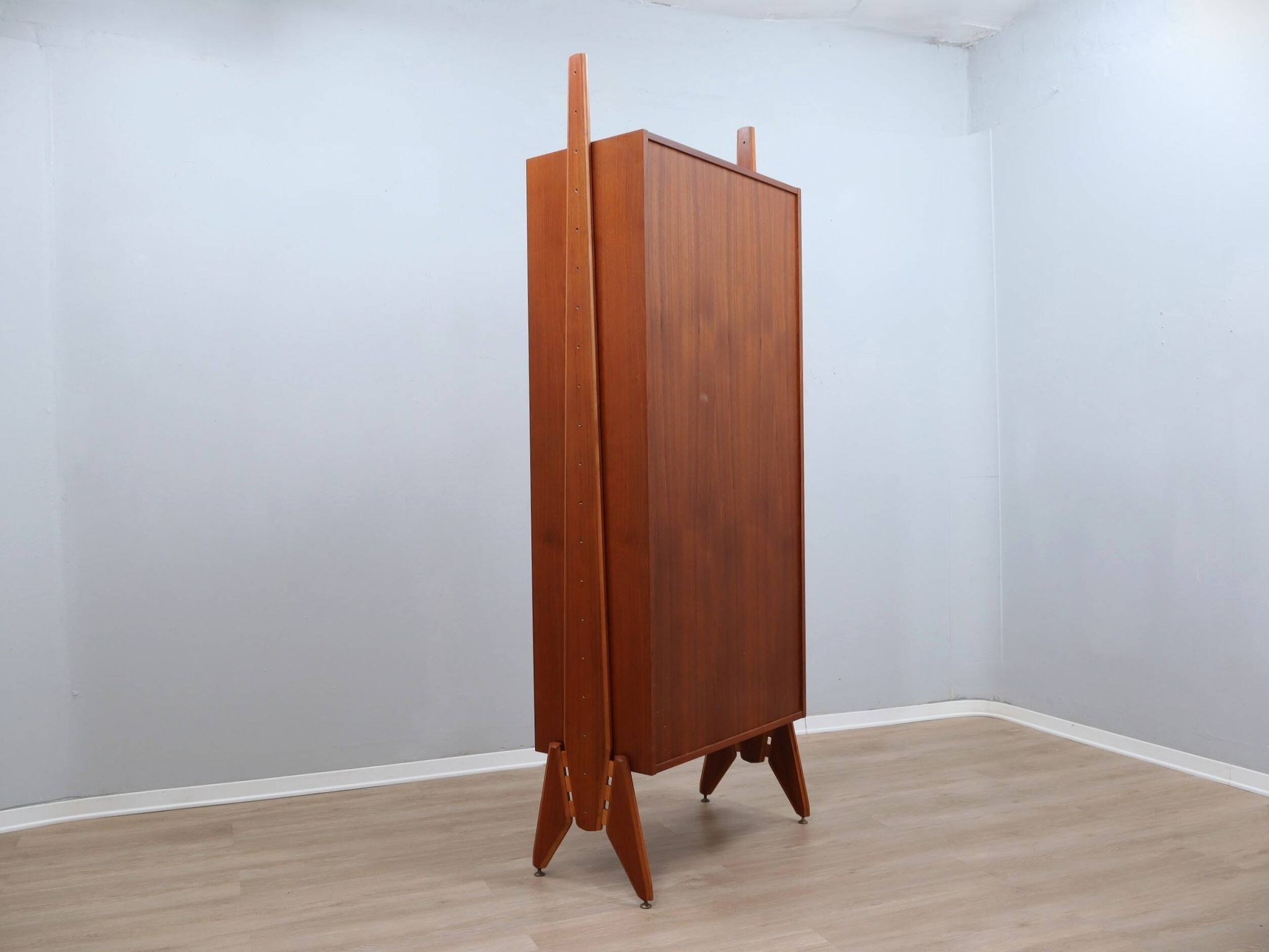 Mid century original teak storage wardrobe Italy 1960s