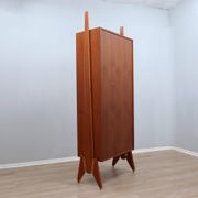 Mid century original teak storage wardrobe Italy 1960s