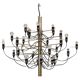 Chandelier en laiton par Gino Sarfatti pour Arteluce, années 1950.