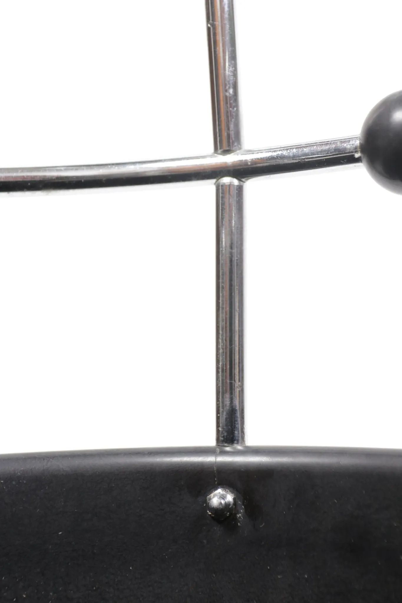 1930s extremely rare Art Deco black Bakelite and chrome umbrella stand