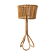 Lampe rotin, câble 2 m, interrupteur vintage
