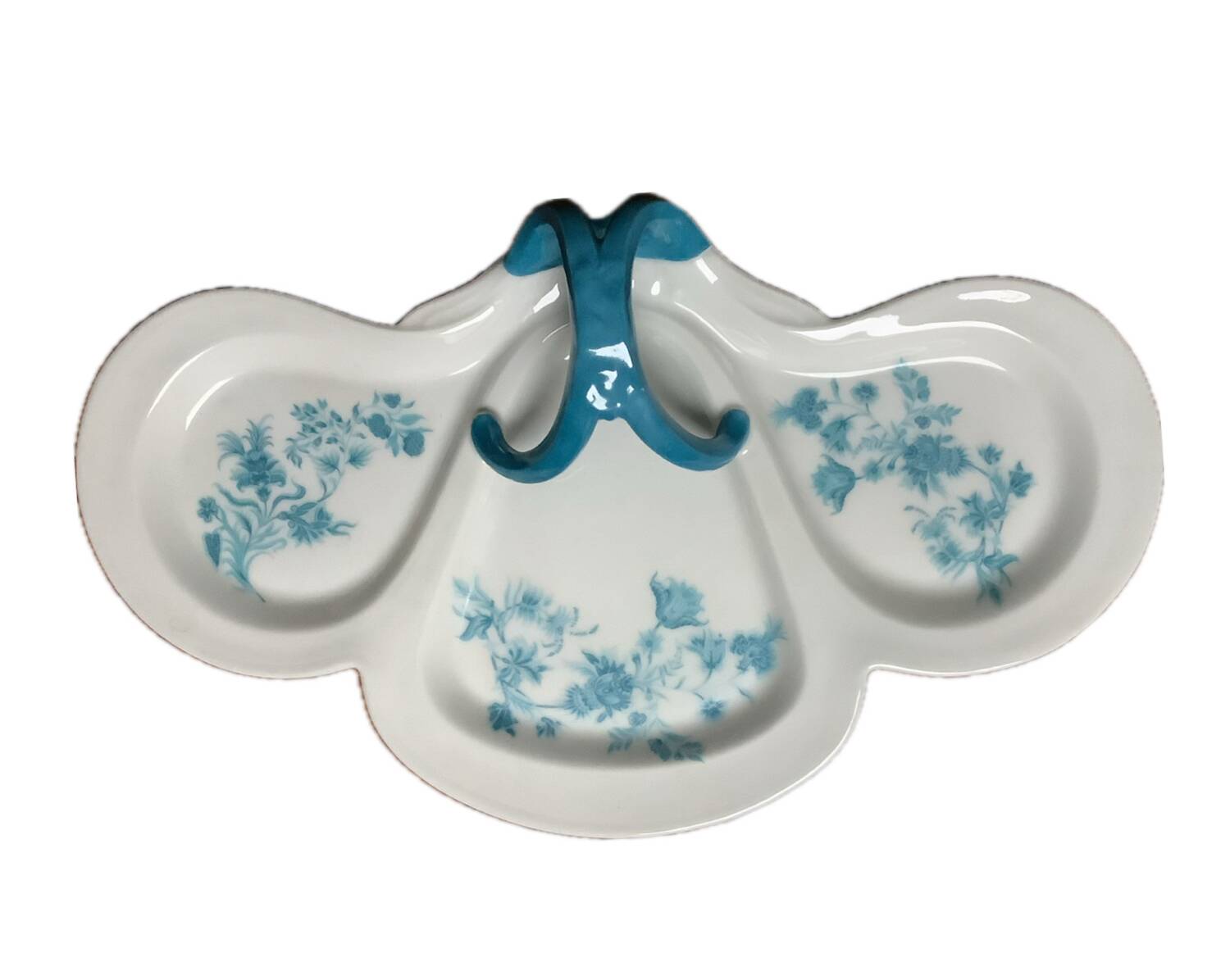 Belle Epoque Limoges porcelain dish with handle