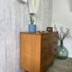 Vintage chest of drawers with conical legs