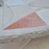 Travertine coffee table