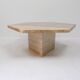 Table basse en travertin, années 1970