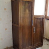 Asymmetrical wooden wardrobe in Art Deco style