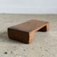 Tabouret d'appoint en teck asiatique blond