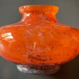 Large art-deco vase le lorrain glassware Daum Nancy 1925