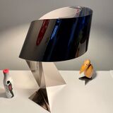 Ribbon Design Claire Norcross limited edition chrome brown table lamp