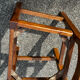 Paire de chaises en chêne et paille – années 50