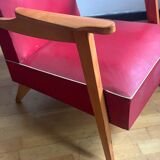 Vintage skaï armchair