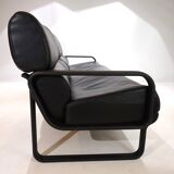 Drabert Lobbytop three-seater leather sofa by Otto Zapf, 1979