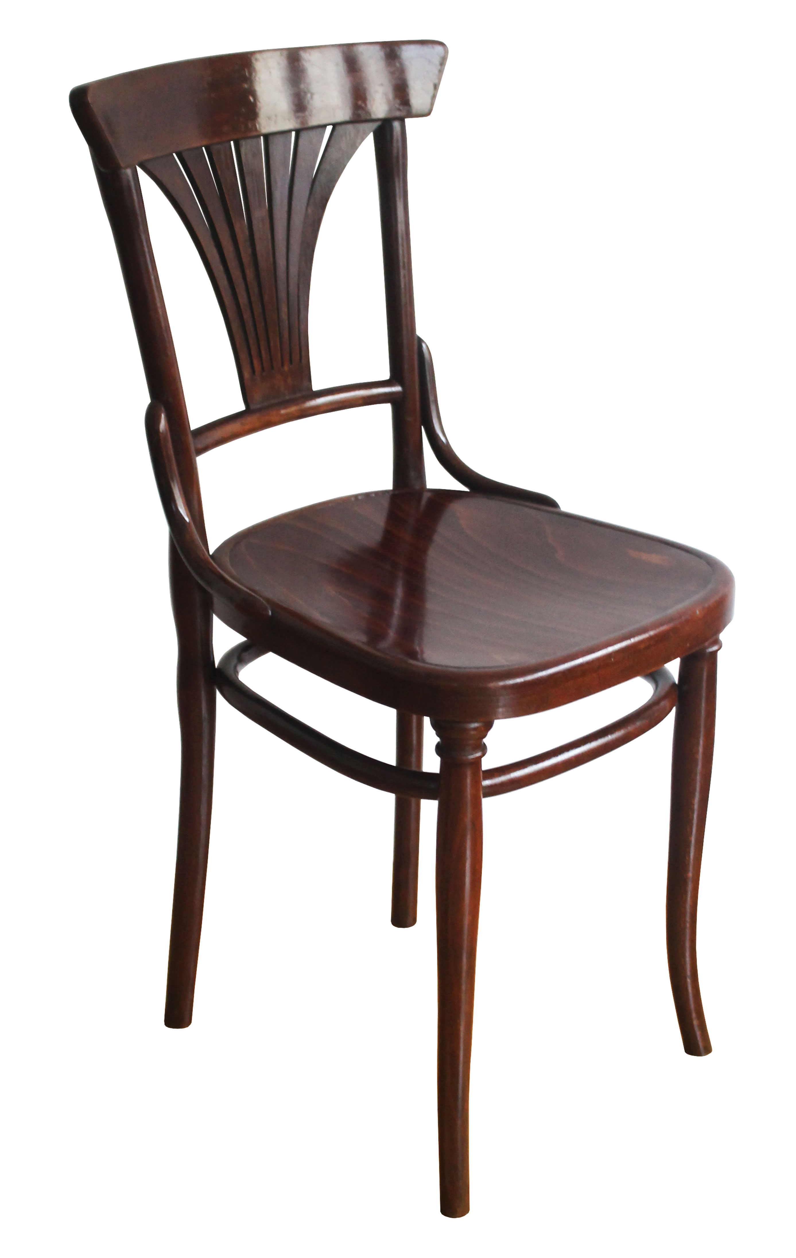 Pair of 1910's dining chairs model no.221 by Gebrüder Thonet