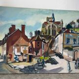 Village view attributed to Georges Pacouil