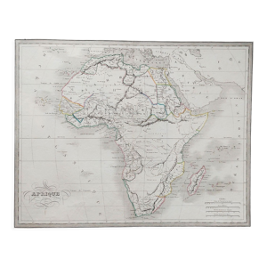 Carte ancienne carte de l'Afrique