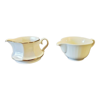 Two white porcelain pots