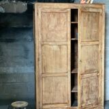 Parisian cabinet made of raw wood