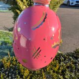 Large ovoid art deco vase in crackled ceramic by Gustave Asch