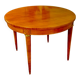 Directoire style round table in cherry wood with possibility of extensions