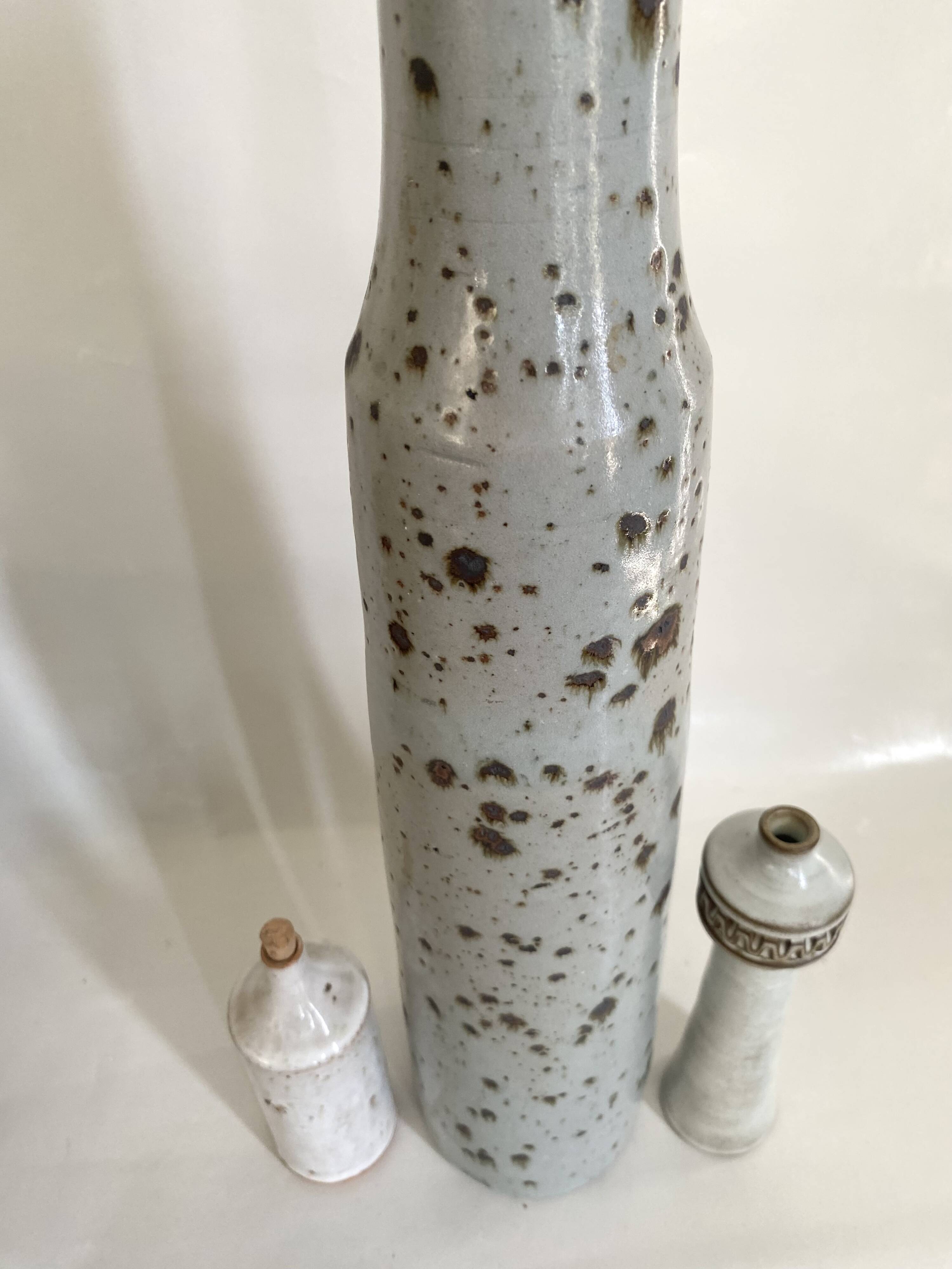 Pyrite ceramic bottle vase 47 cm