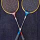 Two badminton rackets csi collector vintage wood and metal 1970