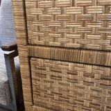 Mid-Century Modern Dresser, Rattan