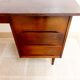 Vintage dark wood desk 50s 60s