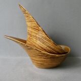 2 salins France ceramic raviers, Duras model, 60s