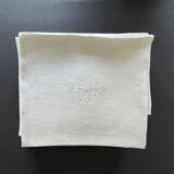 Set of 9 large damask napkins