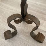 Wrought iron candle holder