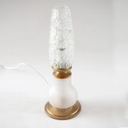 Satin flute and pear lamp