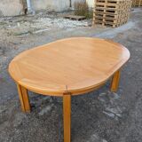 Dining table in elm from 1980