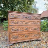 Natural Wood Chest of Drawers from the 18th Century, Foreign Work